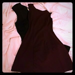 Fit and flare cap sleeve cotton stretch gap dress